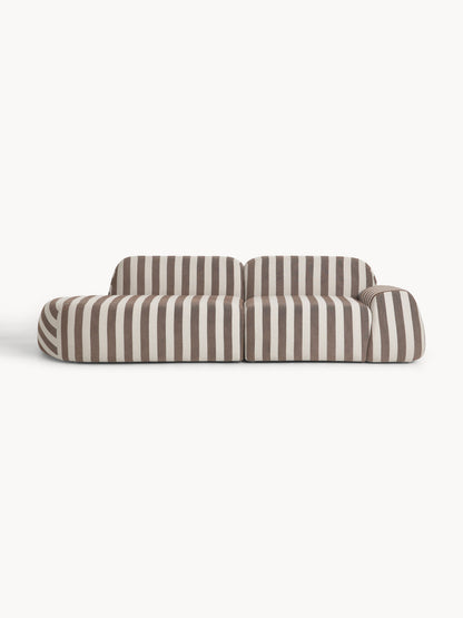 Wolka Modular Striped Sofa (3-Seater)