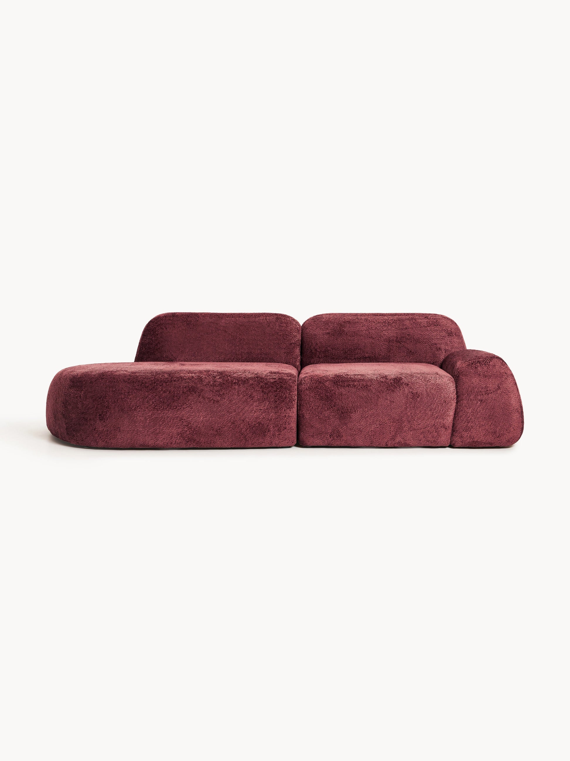 Wolka Modular Teddy Bouclé Chaise (3-Seater)