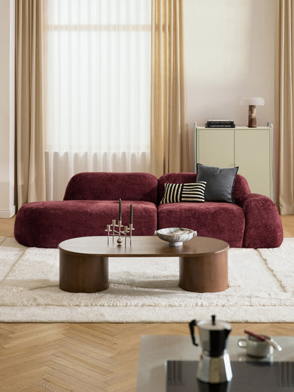 Wolka Modular Teddy Bouclé Chaise (3-Seater)