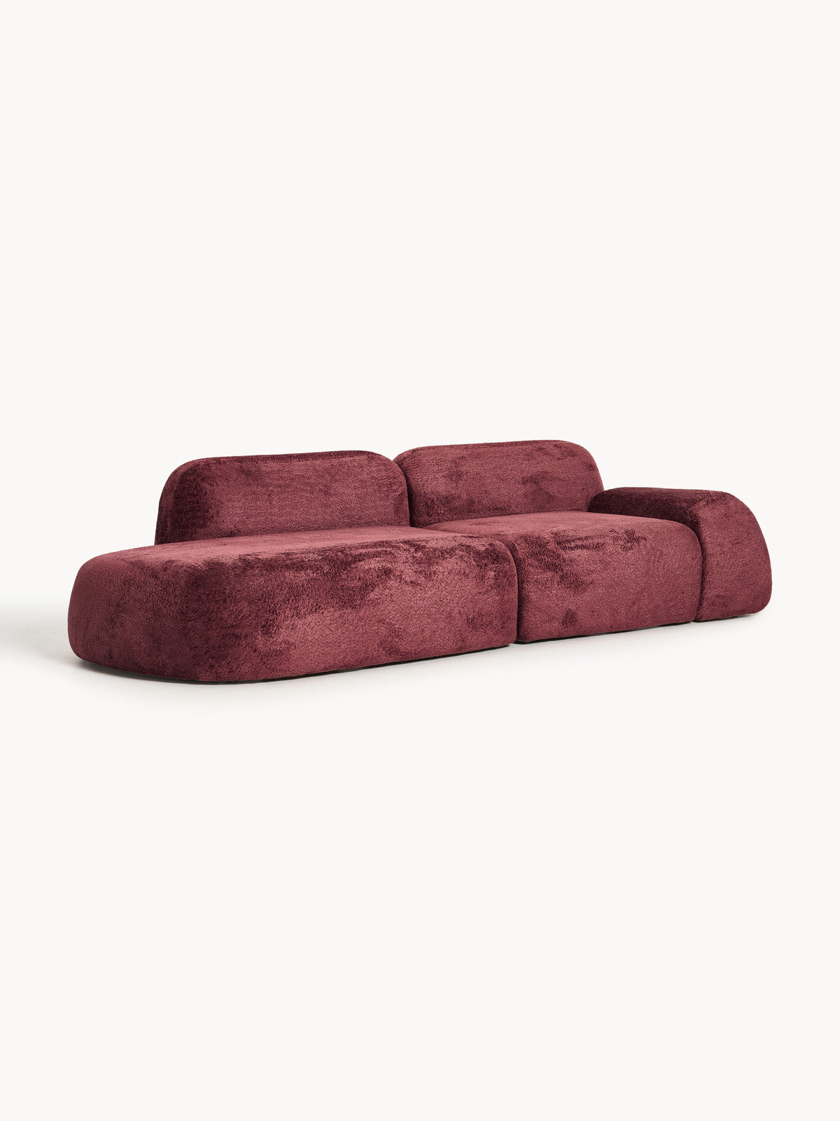 Wolka Modular Teddy Bouclé Chaise (3-Seater)