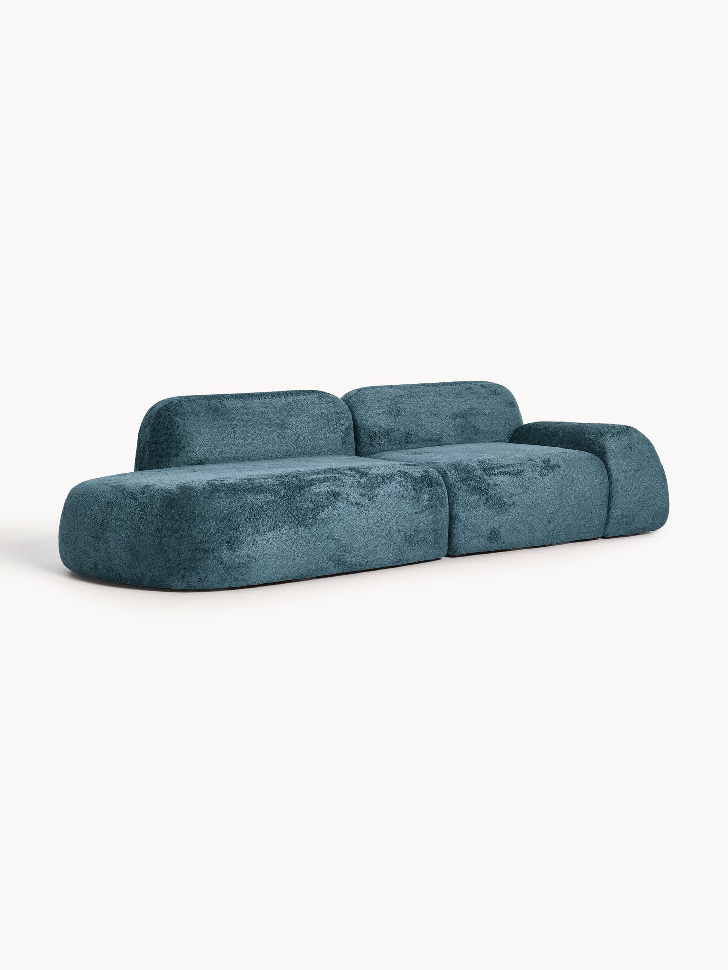 Wolka Modular Teddy Bouclé Chaise (3-Seater)