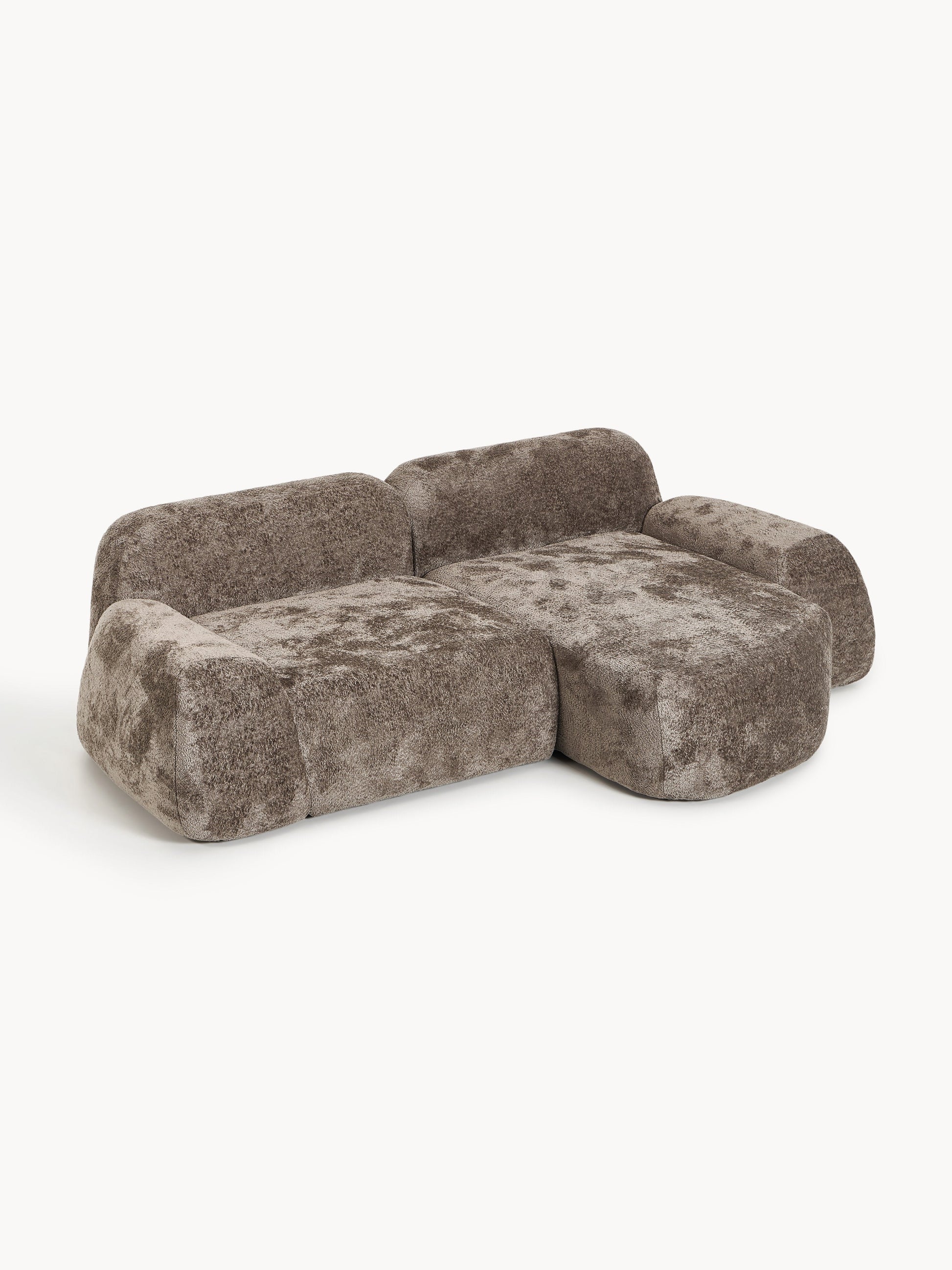 Wolka Modular Teddy Bouclé Corner Sofa (3-Seater)