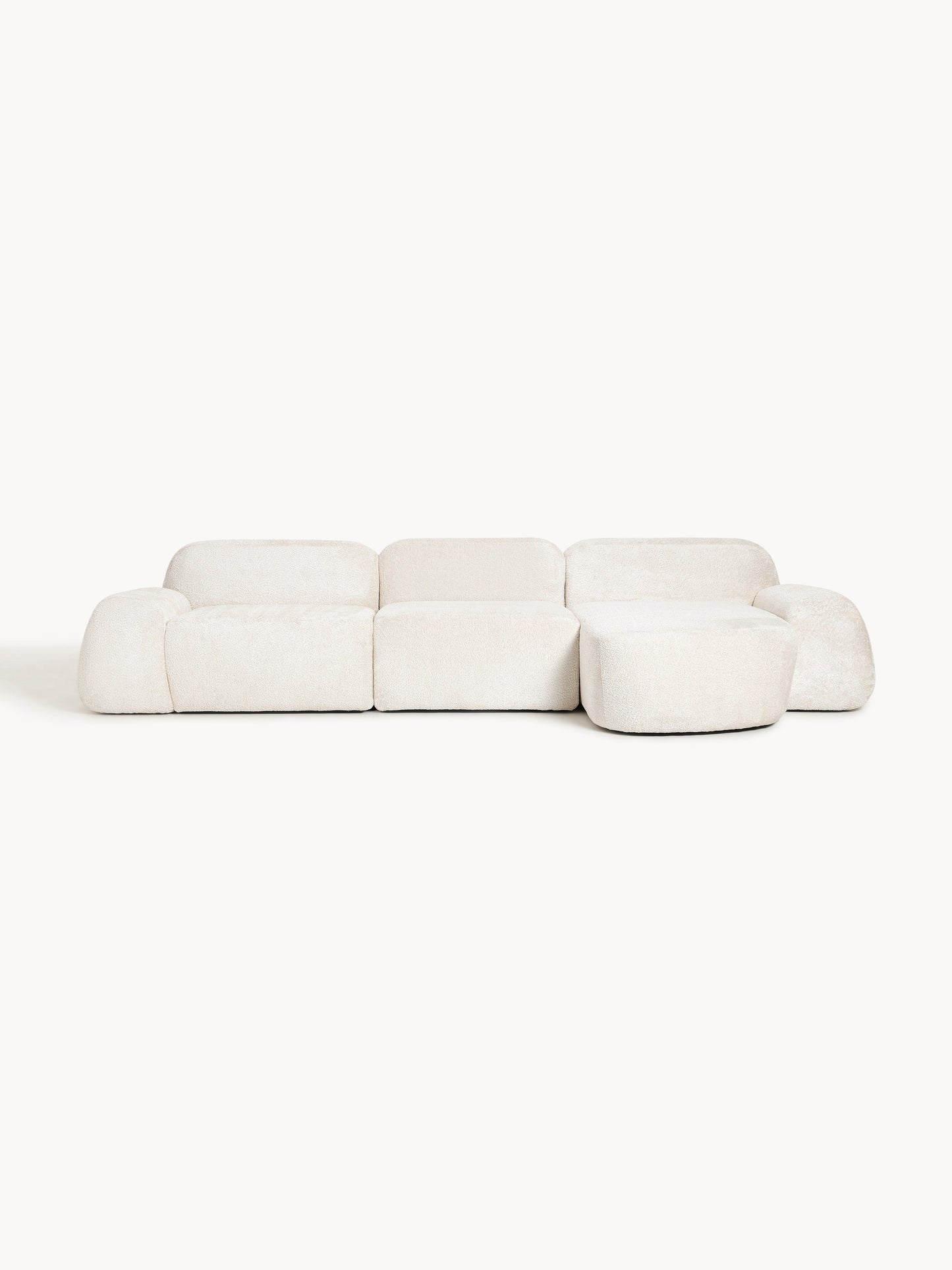 Wolka Modular Teddy Bouclé Corner Sofa (4-Seater)