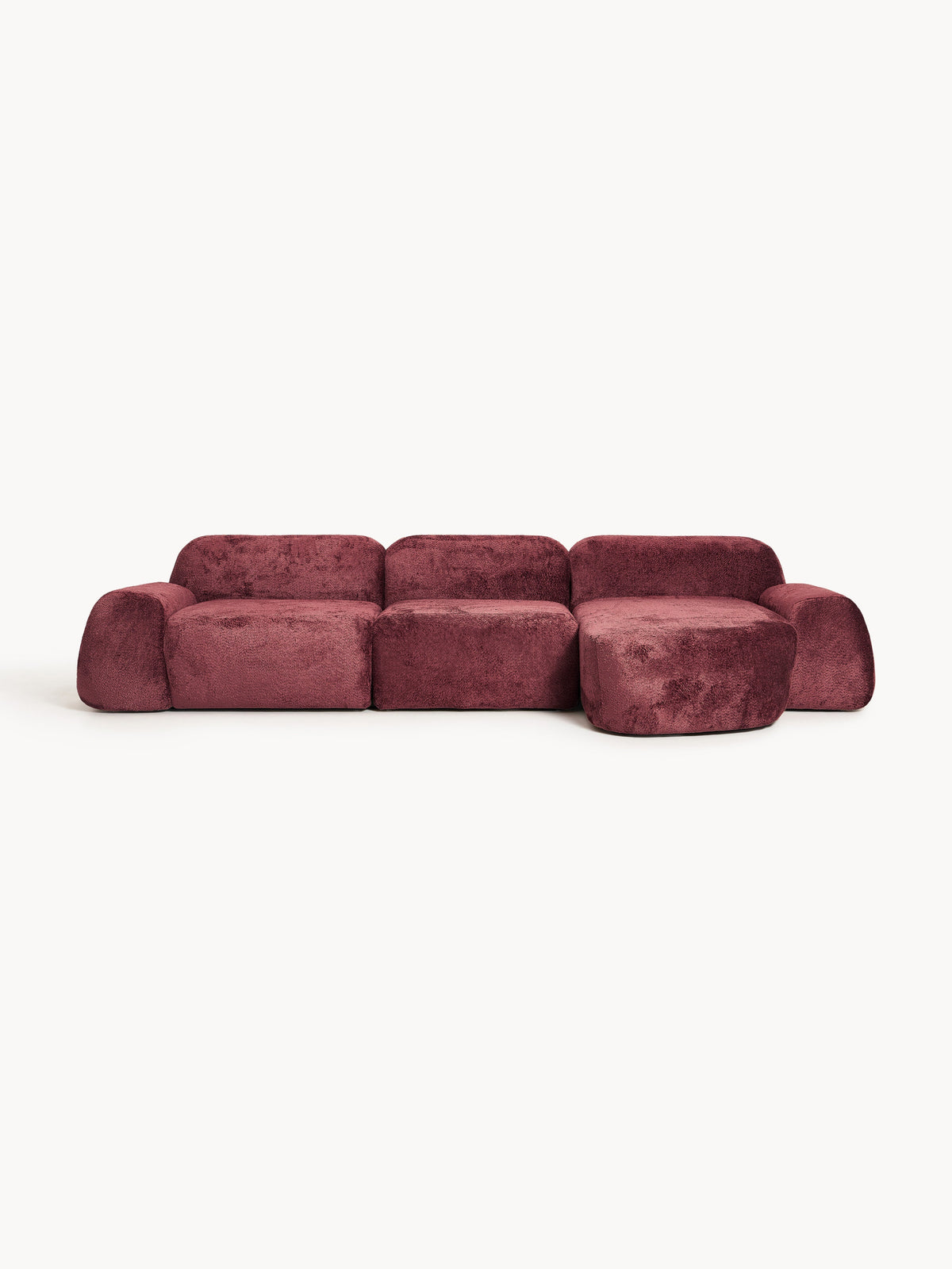 Wolka Modular Teddy Bouclé Corner Sofa (4-Seater)
