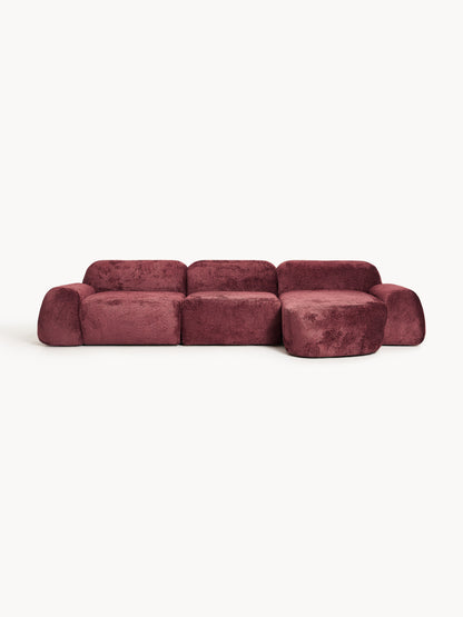 Wolka Modular Teddy Bouclé Corner Sofa (4-Seater)