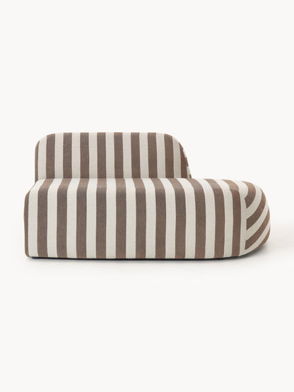 Wolka Striped Chaise Module