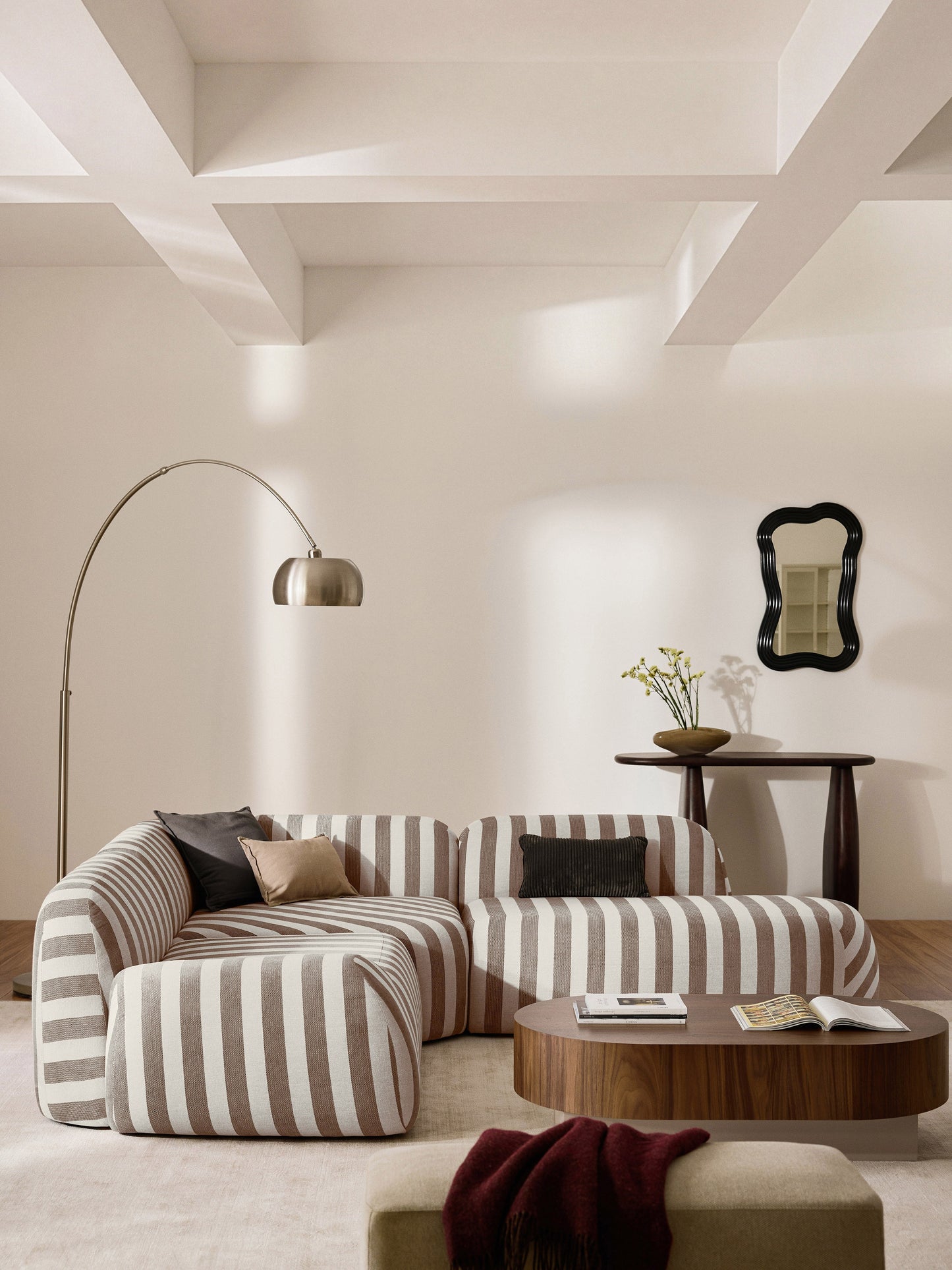 Wolka Striped Chaise Module