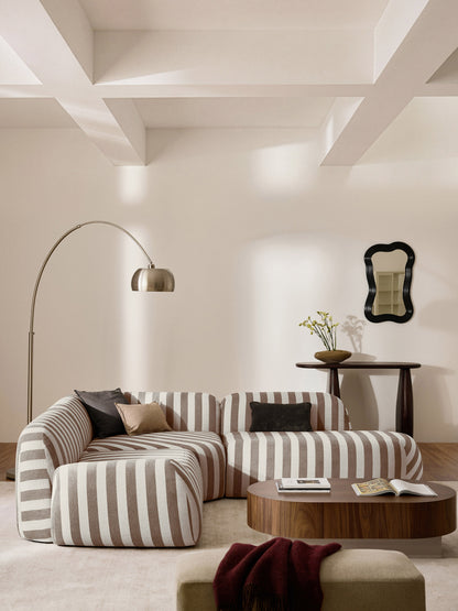 Wolka Striped Chaise Module
