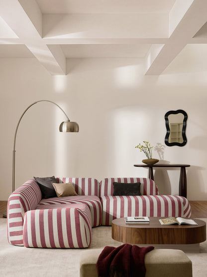 Wolka Striped Chaise Module