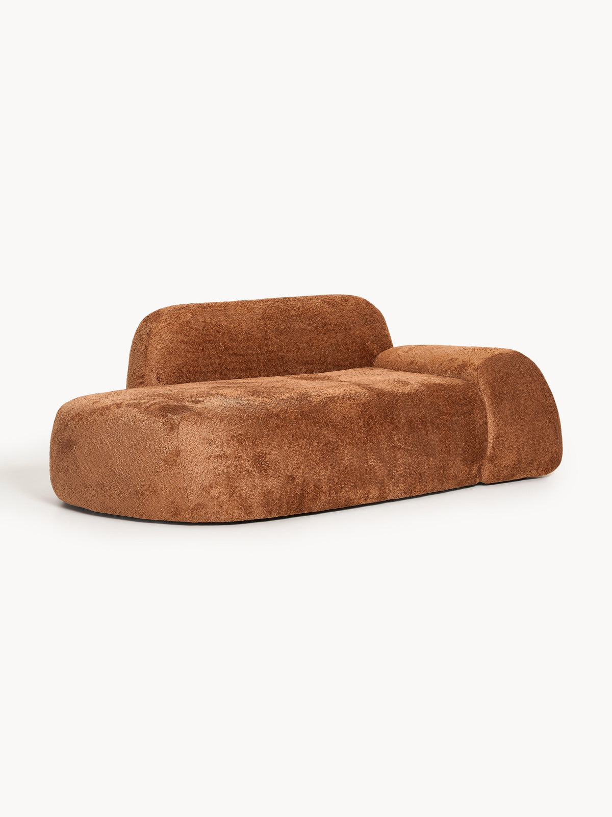 Wolka Teddy Bouclé Sofa (2-Seater) with Chaise Longue