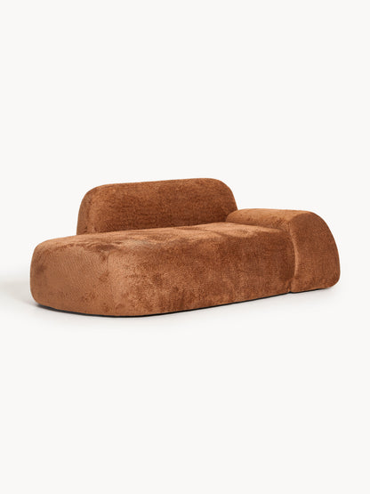 Wolka Teddy Bouclé Sofa (2-Seater) with Chaise Longue