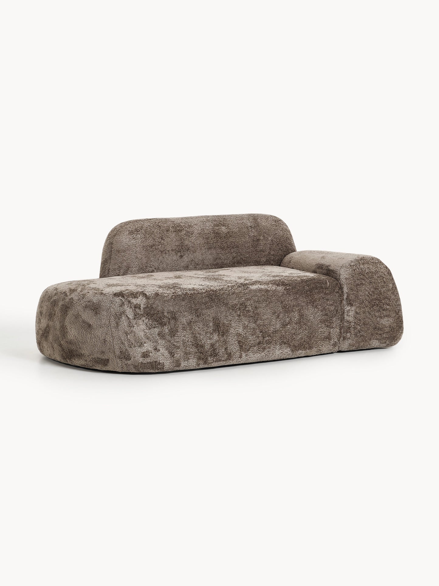 Wolka Teddy Bouclé Sofa (2-Seater) with Chaise Longue