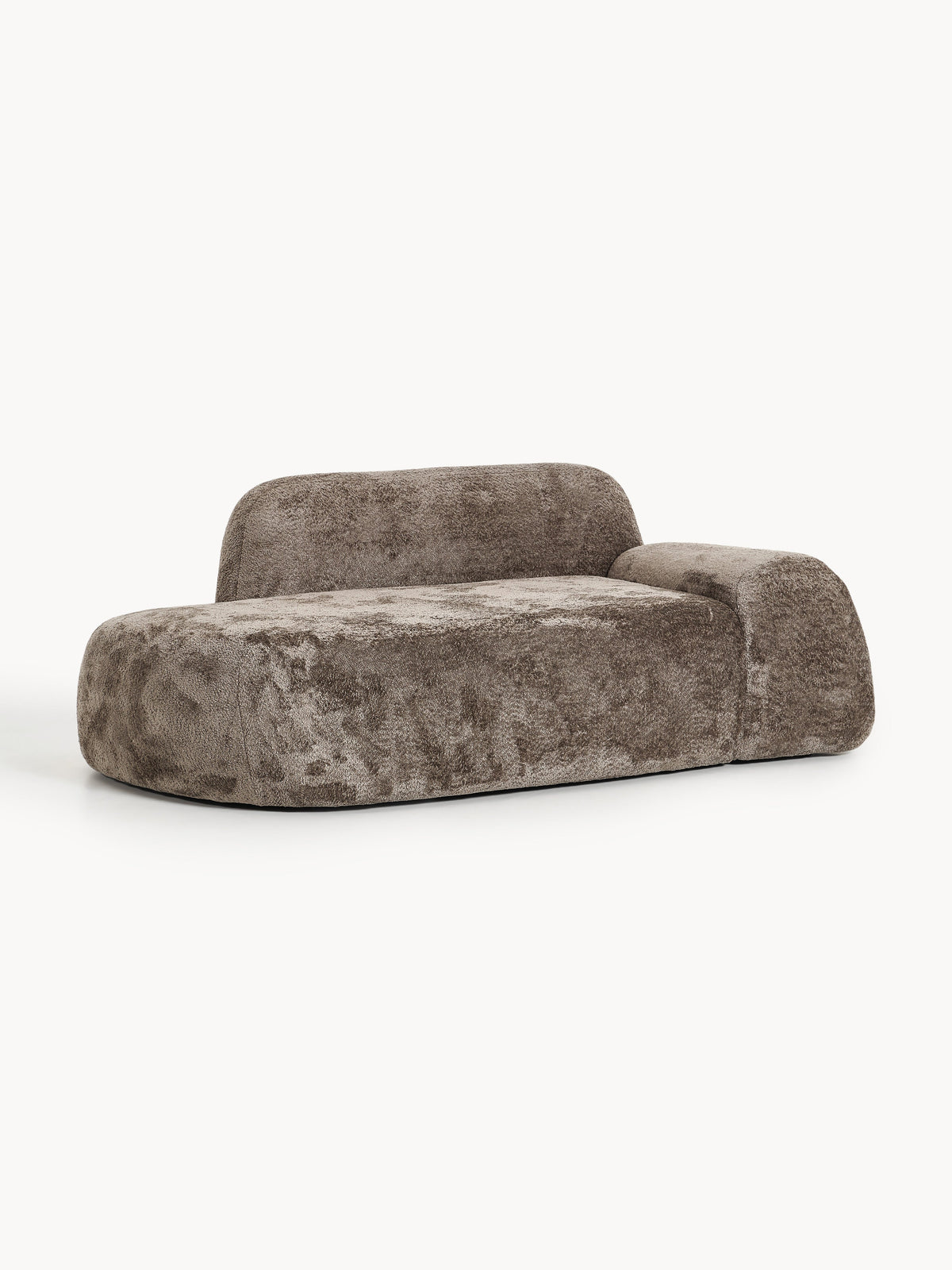 Wolka Teddy Bouclé Sofa (2-Seater) with Chaise Longue