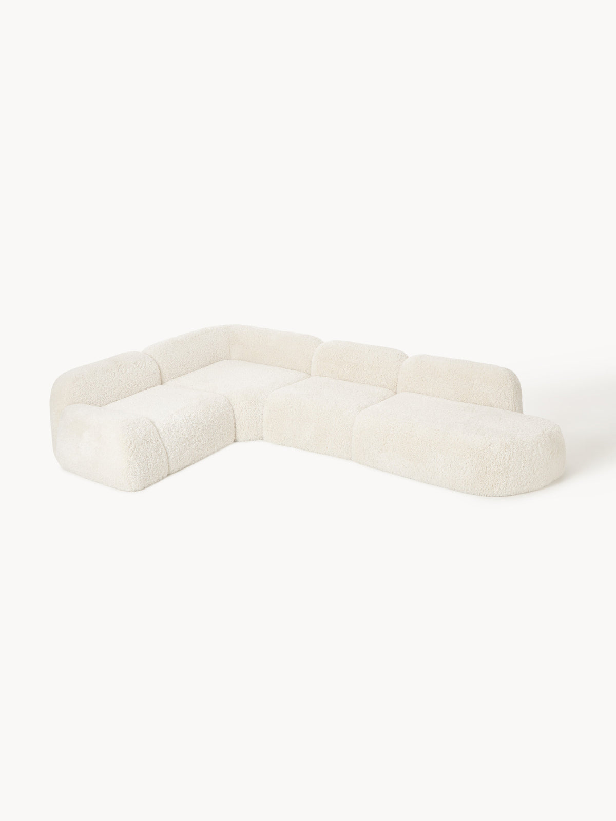 Wolka XL Modular Teddy Corner Sofa with Chaise Longue